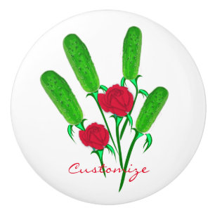 Vackert Pickle Bouquet med Rosor Thunder_Cove Knopp