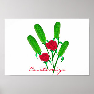 Vackert Pickle Bouquet med Rosor Thunder_Cove Poster