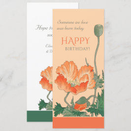 Vackert poppy CC0101 Ohara Koson-kort Inbjudningar