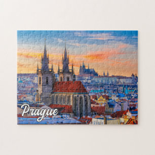 Vackert Prag, Tjeckien Pussel