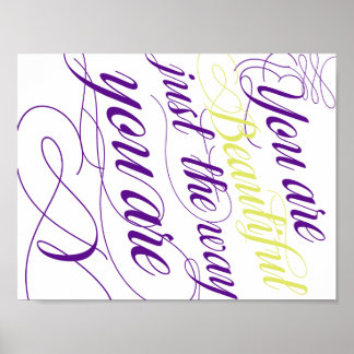 Vackert precis hur du är poster