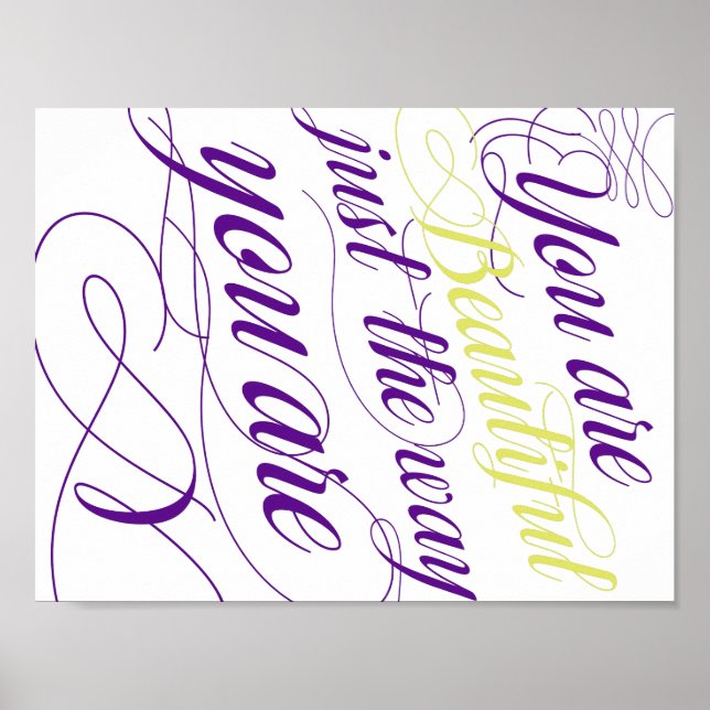 Vackert precis hur du är poster (Framsidan)