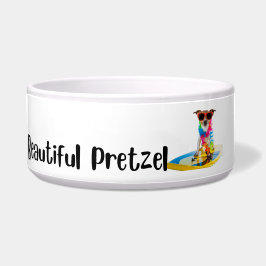 Vackert Pretzel - hund personlig skål