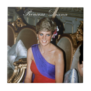 Vackert! Princess Diana Thailand 1988 Kakelplatta