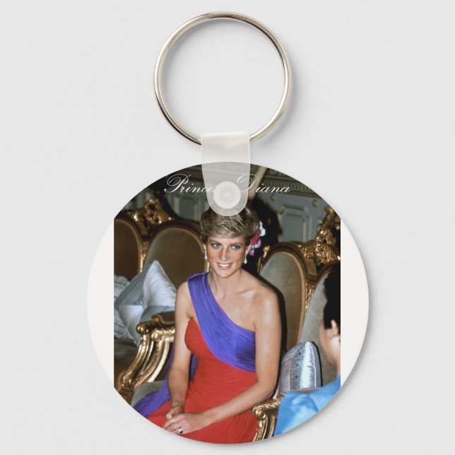 Vackert! Princess Diana Thailand 1988 Nyckelring (Framsida)