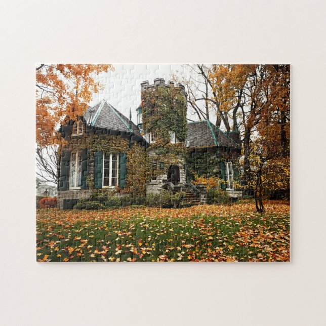 Vackert! Pussel - Castle Home in Fall (Horisontell)