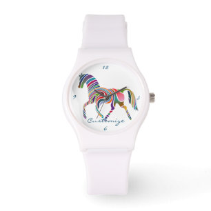 Vackert Rainbow Färg Horse Thunder_Cove Armbandsur