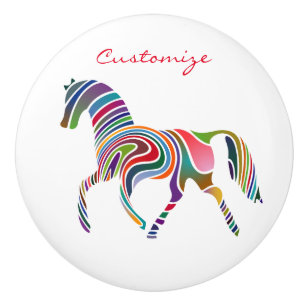 Vackert Rainbow Färg Horse Thunder_Cove Knopp