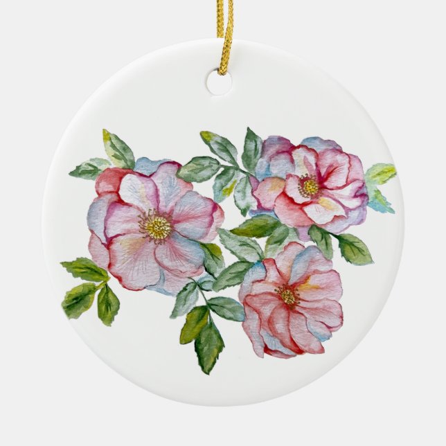 Vackert, realistiskt ro. julgransprydnad keramik (Framsidan)