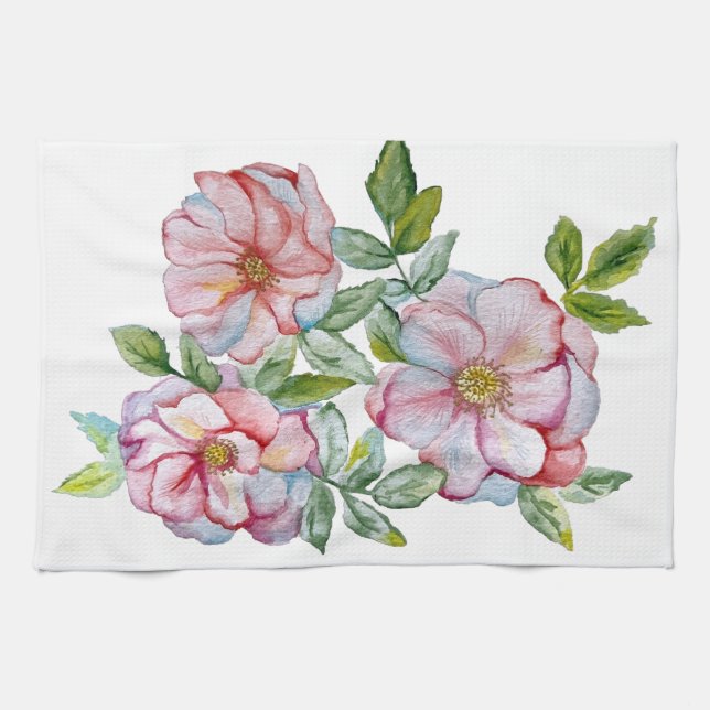 Vackert, realistiskt ro. kökshandduk (Horisontell)