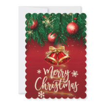 Vackert Red Guld God jul Personal Wish