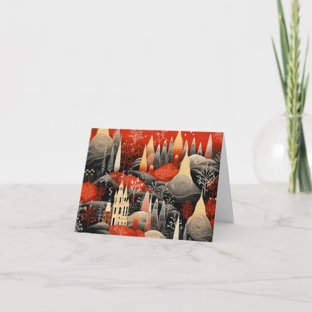 Vackert Retro-julkort Helgkort (Framsida)