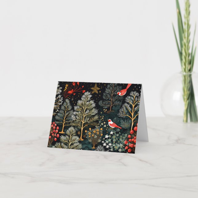 Vackert Retro-julkort Helgkort (Framsida)