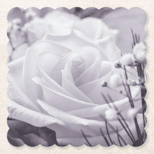 Vackert Ro Lila Tlack Flower Underlägg Papper