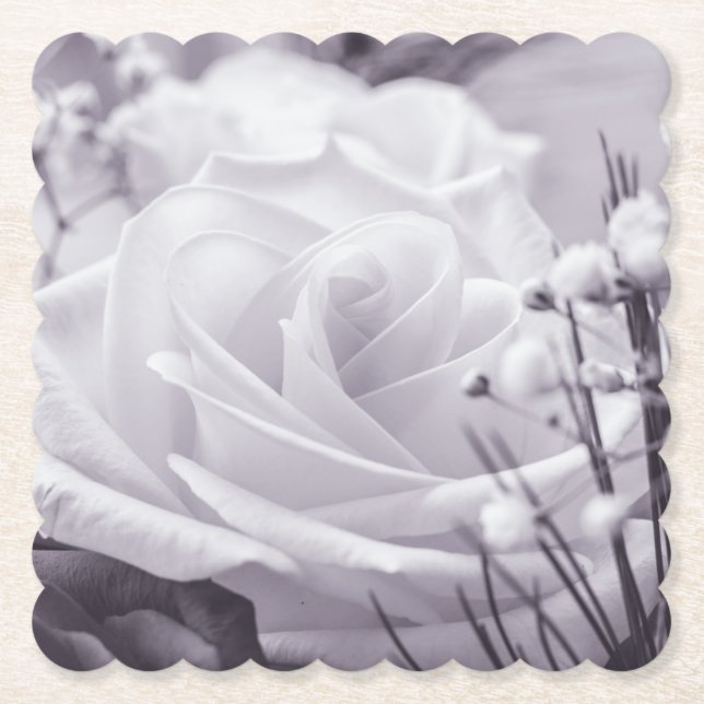 Vackert Ro Lila Tlack Flower Underlägg Papper (Framsida)