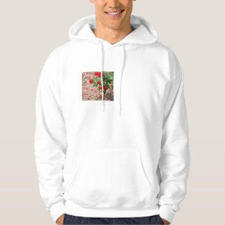 Vackert Röd ros med Petals på marken - natur Hoodie