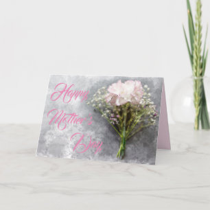 Vackert Rosa Chrysanthemum Mors dag Card Kort
