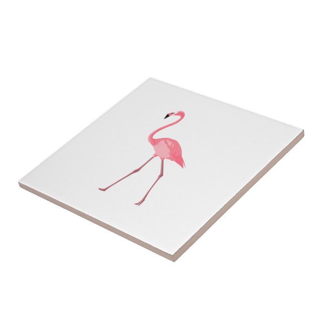 Vackert Rosa Flamingo Kakelplatta (Sidan)