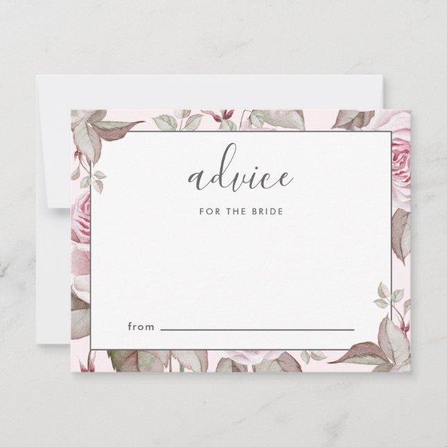Vackert Rosa ros råd till Bride (Framsida)