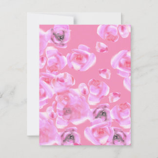 Vackert Rosa ros vykort