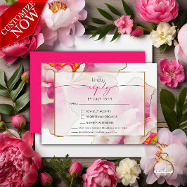 Vackert Scarlet Peony Meal Choice OSA Kort