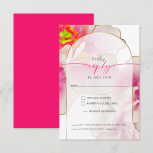 Vackert Scarlet Peony Meal Choice OSA Kort