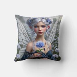 Vackert september Fairy i Asters Kudde
