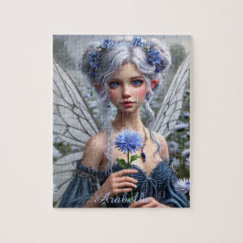 Vackert september Fairy i Asters Pussel