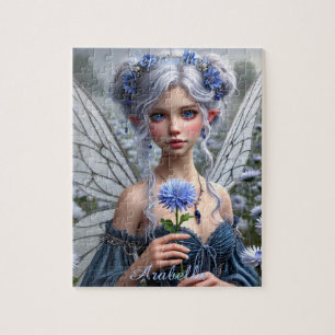Vackert september Fairy i Asters Pussel