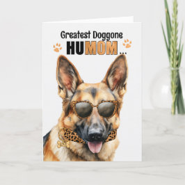 Vackert Shepherd Hund Underbarare HuMOM Mors dag Helgkort