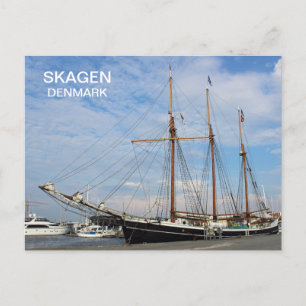 Vackert Skagen Danmark Gamla Frakten Postard! Vykort
