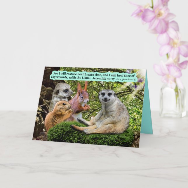 Vackert skript Jeremiah 30:17 Kort (Orkide)