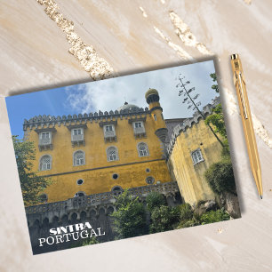 Vackert slott Sintra Portugal Fotografi, Resa Helg Vykort