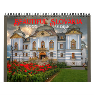 Vackert Slovakien Europa Kalender