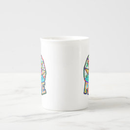 Vackert Sol Stiga upp ~ Uppmjukande meddelandegraf Benporslin Mugg