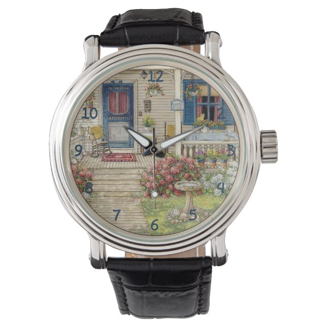 Vackert sommarstuga armbandsur (Framsida)