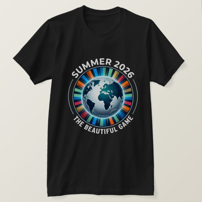 Vackert Spel Fotbollsfan 2026  T Shirt (Design framsida)