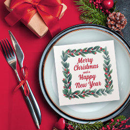 Vackert Square Wandeans God jul Pappersservett