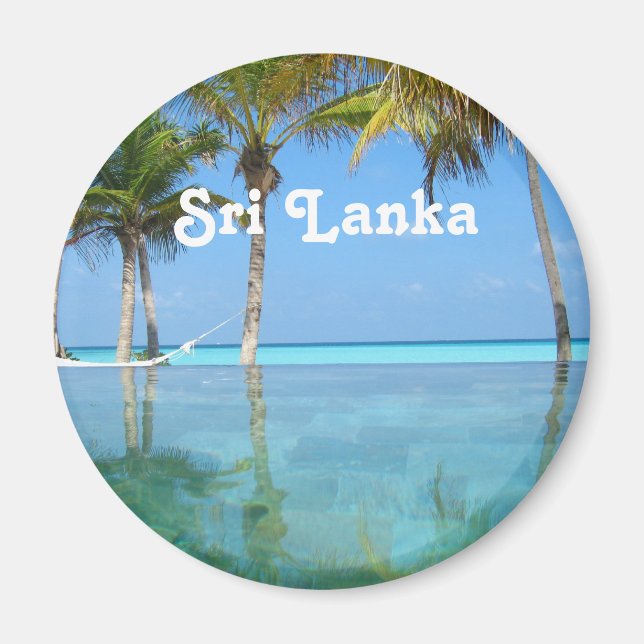 Vackert Sri Lanka Magnet (Framsidan)