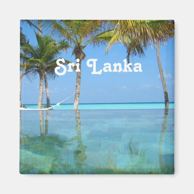 Vackert Sri Lanka Magnet (Framsidan)