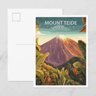 Vackert Ställe-berget Teide Tenerife Travel Vykort