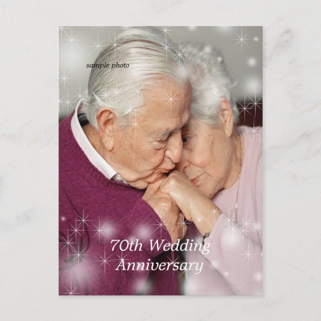 Vackert, Stars Overlay, årsdag, Anpassningsbar Vykort (Framsida)