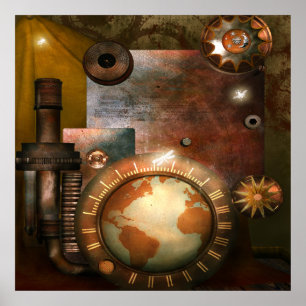 Vackert Steampunk Poster