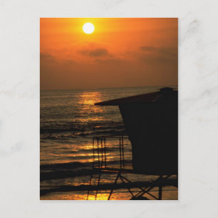 Vackert Sunset: Carlsbad, Kalifornien Vykort