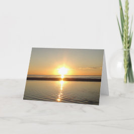 Vackert Sunset Hälsning Card Kort
