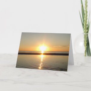 Vackert Sunset Hälsning Card Kort