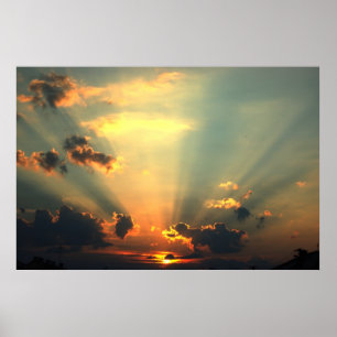 Vackert Sunset Poster