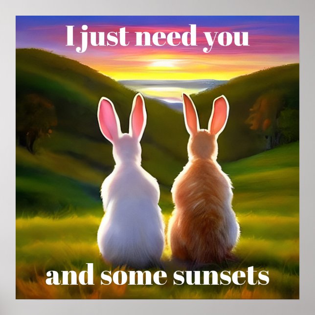 Vackert Sunset Poster (Framsidan)