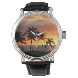 Vackert Sunset vid Beach Armbandsur