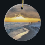 Vackert Sunset vid Pensacola Beach, Florida Julgransprydnad Keramik<br><div class="desc">Jag hade turen att vara på Pensacola Beach i Florida när sol gick ner och fångade detta vackra foto.</div>